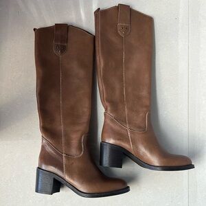 NIB Max&Co Brown Almeno Leather Boots size 35